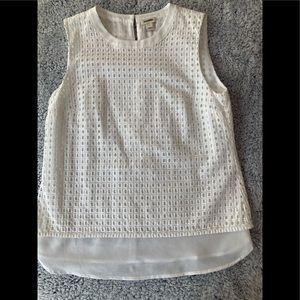 J Crew sleeveless top.